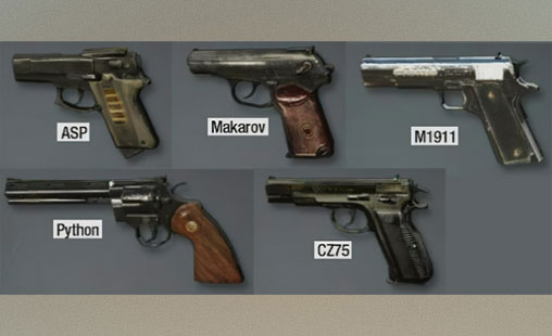 pistols